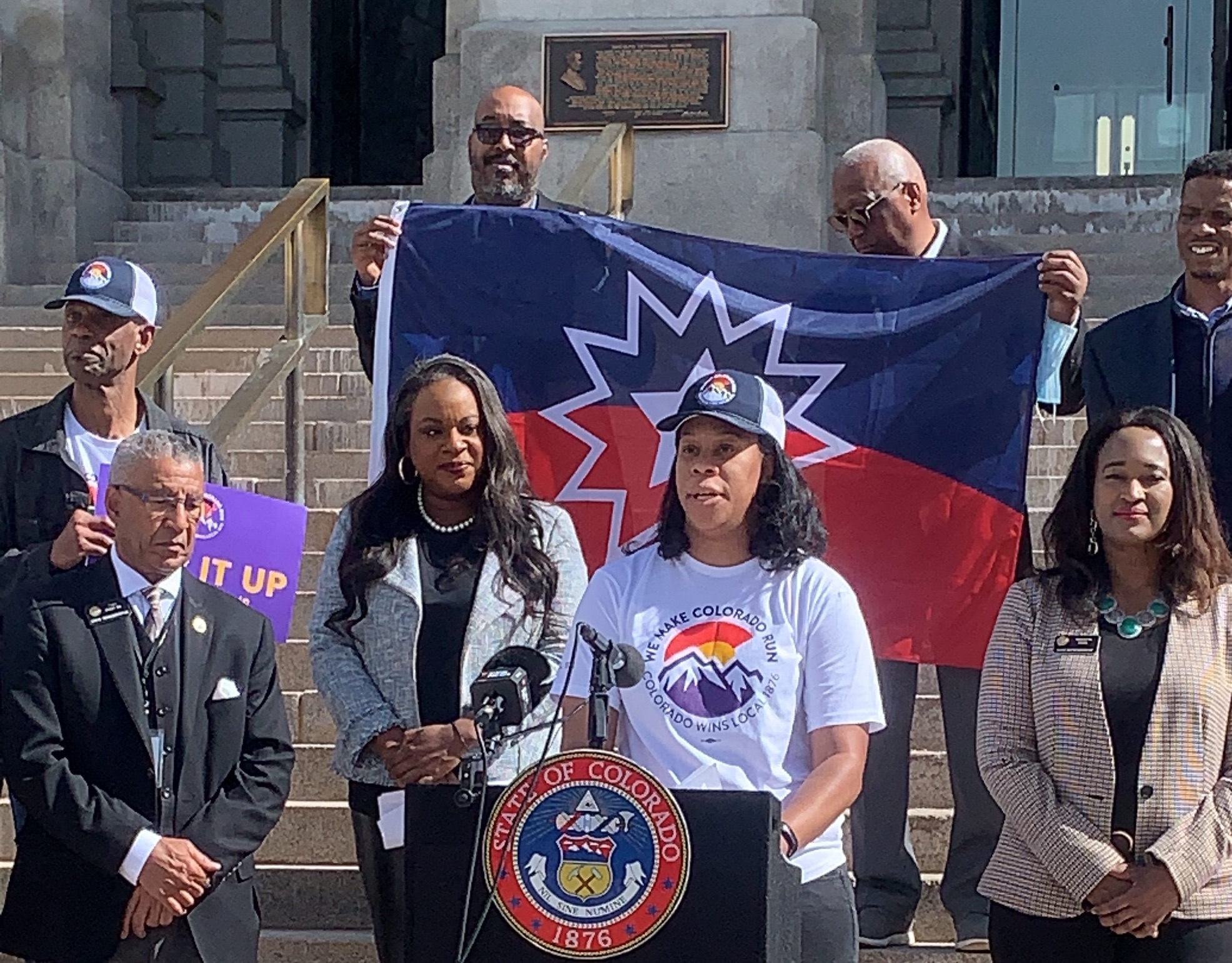 Member Tanesha McQueen at the State Capitol